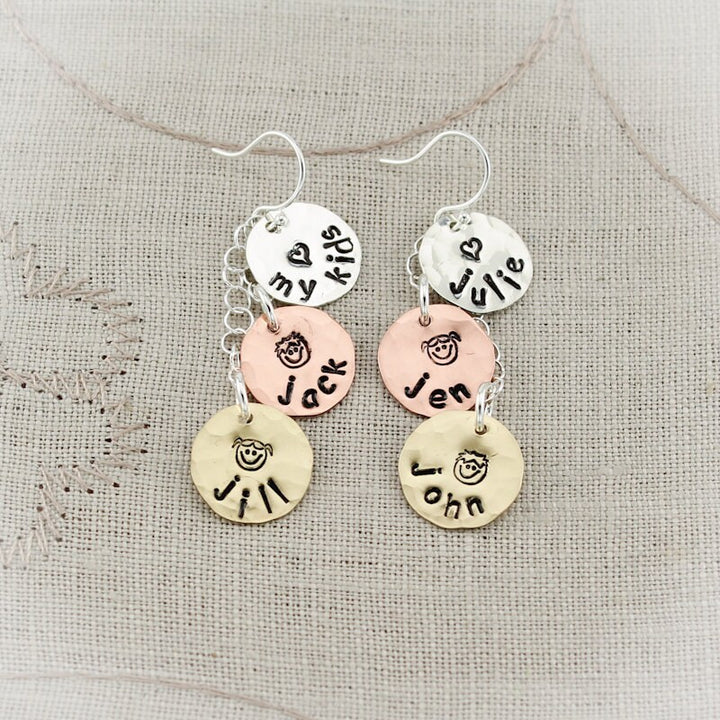 Mom Earrings, Personalized Earrings, Mother Earrings, Grandmother Earrings, New Mommy Gift, Gifts for Her, Mother's Day Gift