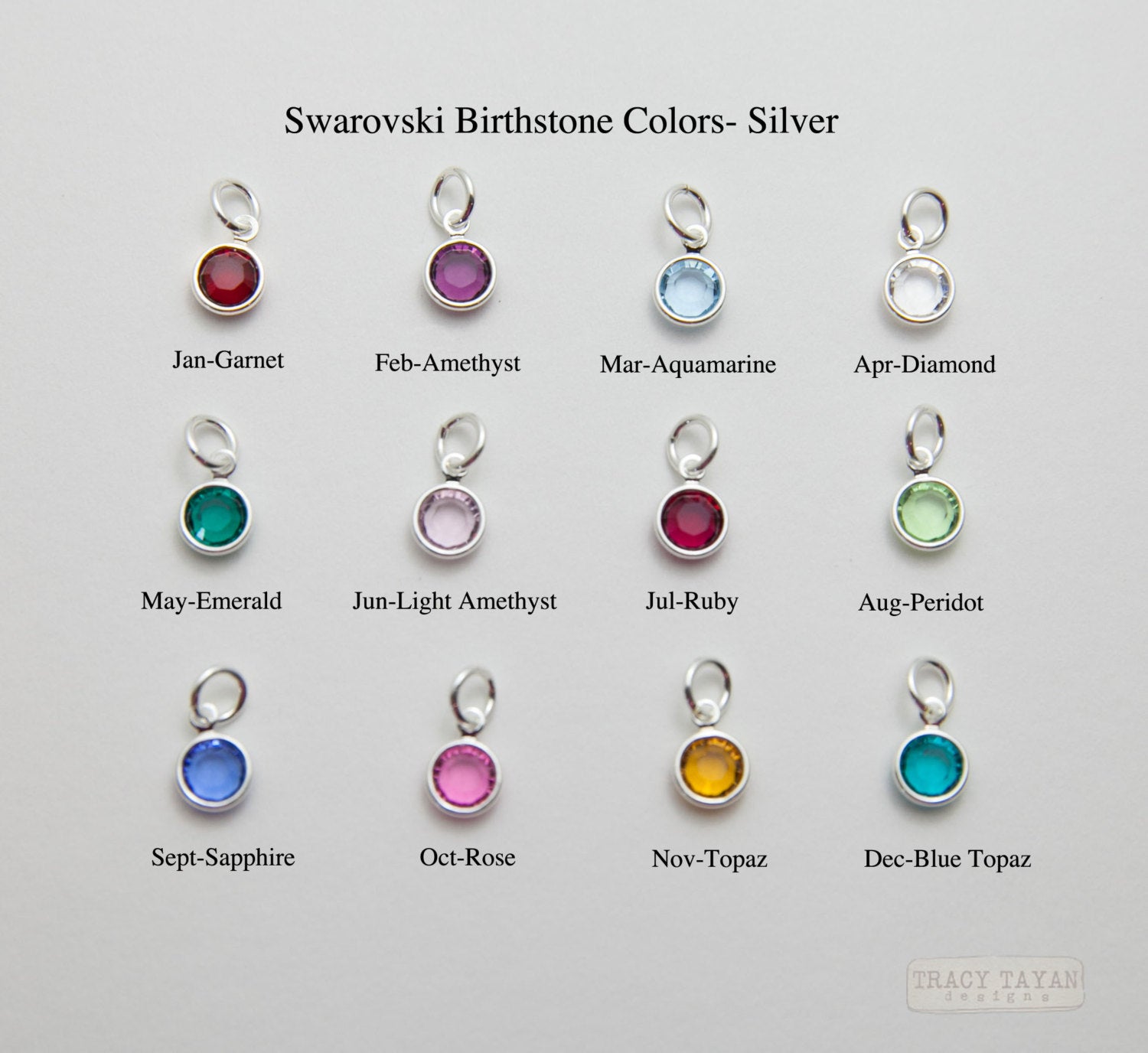 Heart Charm Bracelet with Birthstones, Personalized Charm Bracelet, Valentine's Gift, Sterling Silver Heart Bracelet, Birthstone Bracelet