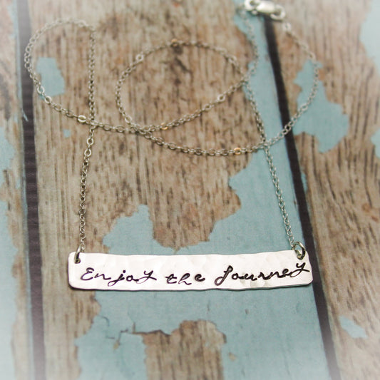 Enjoy the Journey Necklace in Sterling Silver