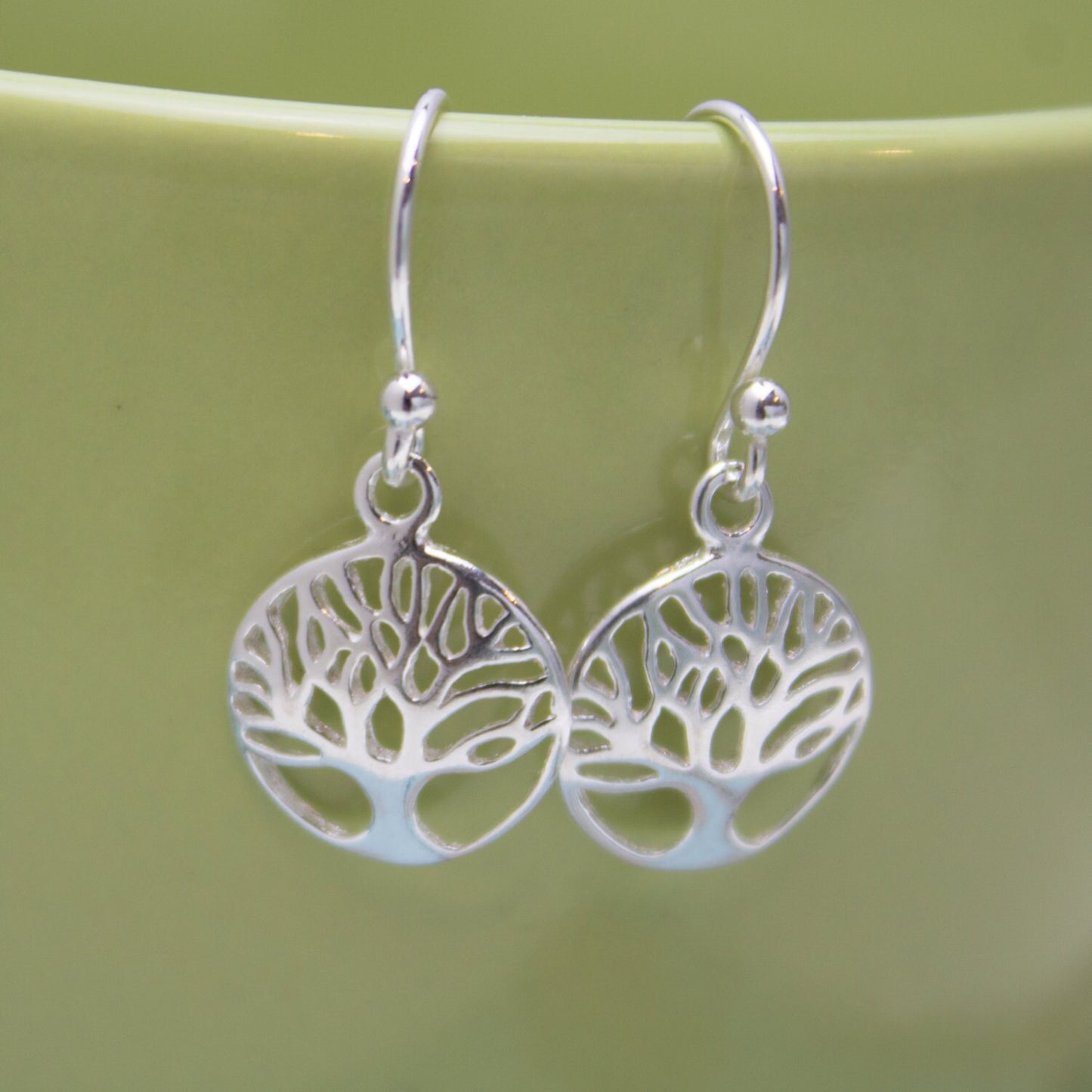 Tree of Life Charm Earrings, Family Tree Earrings, Sterling Silver Earrings, Tree Earrings, Gifts for Her, Birthday Gift, Silver Trees