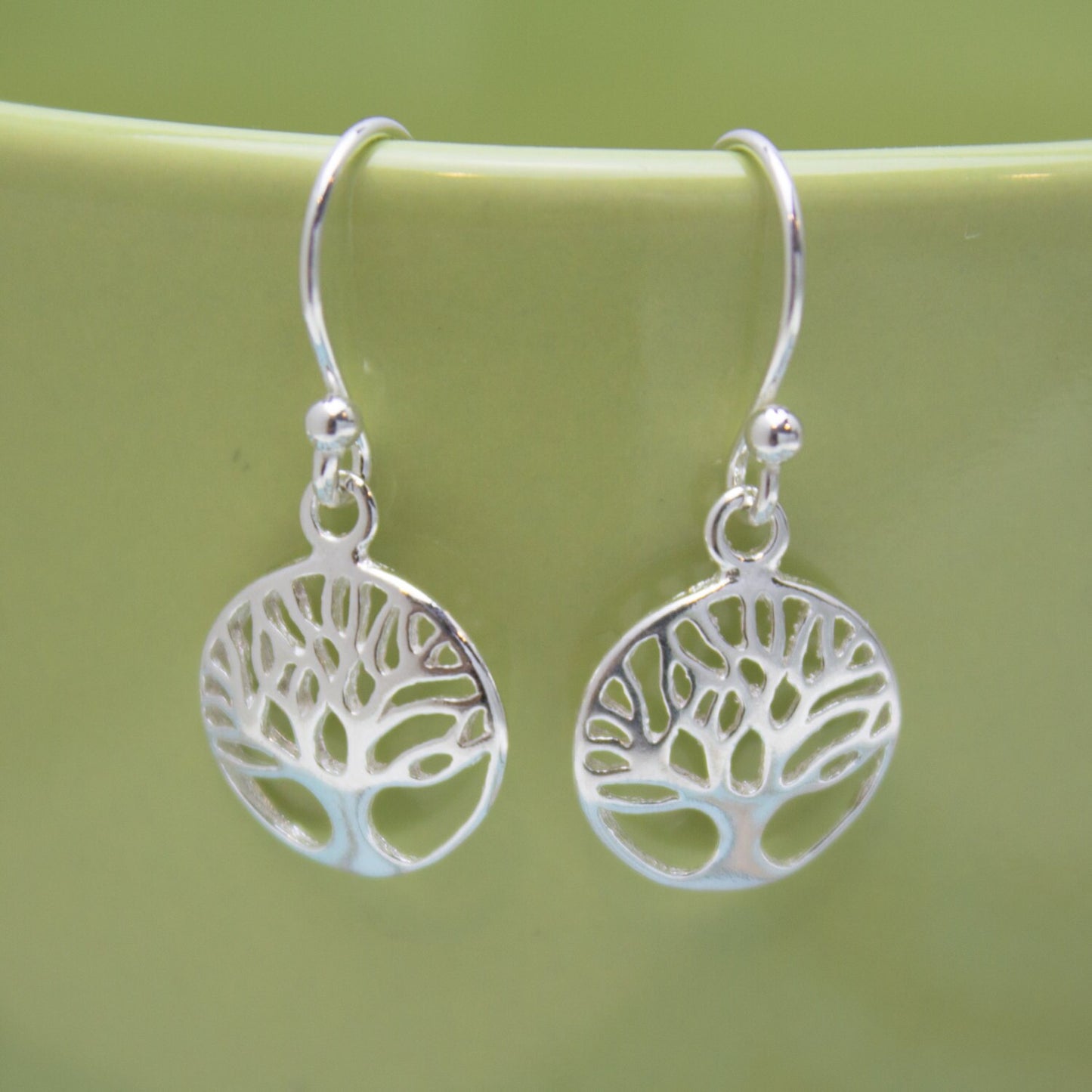 Tree of Life Charm Earrings, Family Tree Earrings, Sterling Silver Earrings, Tree Earrings, Gifts for Her, Birthday Gift, Silver Trees