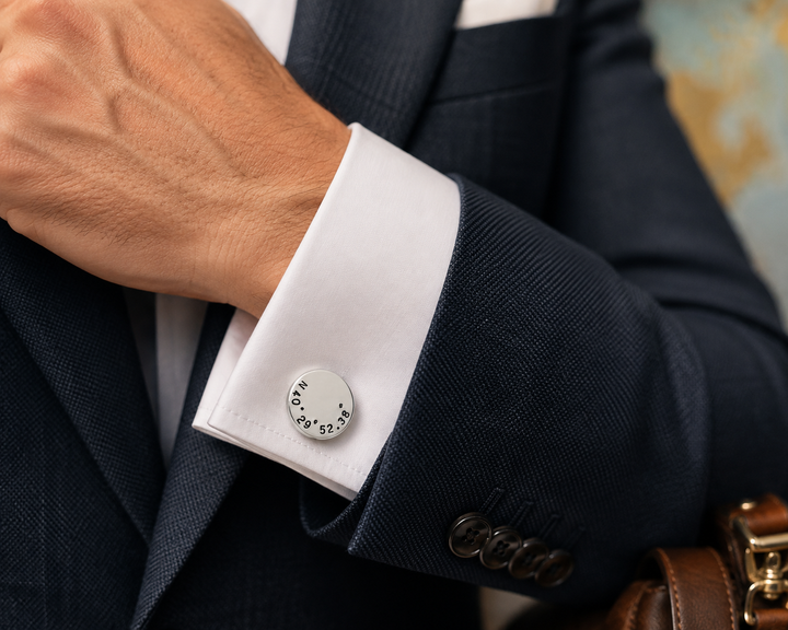 Personalized Latitude and Longitude CUFF LINKS