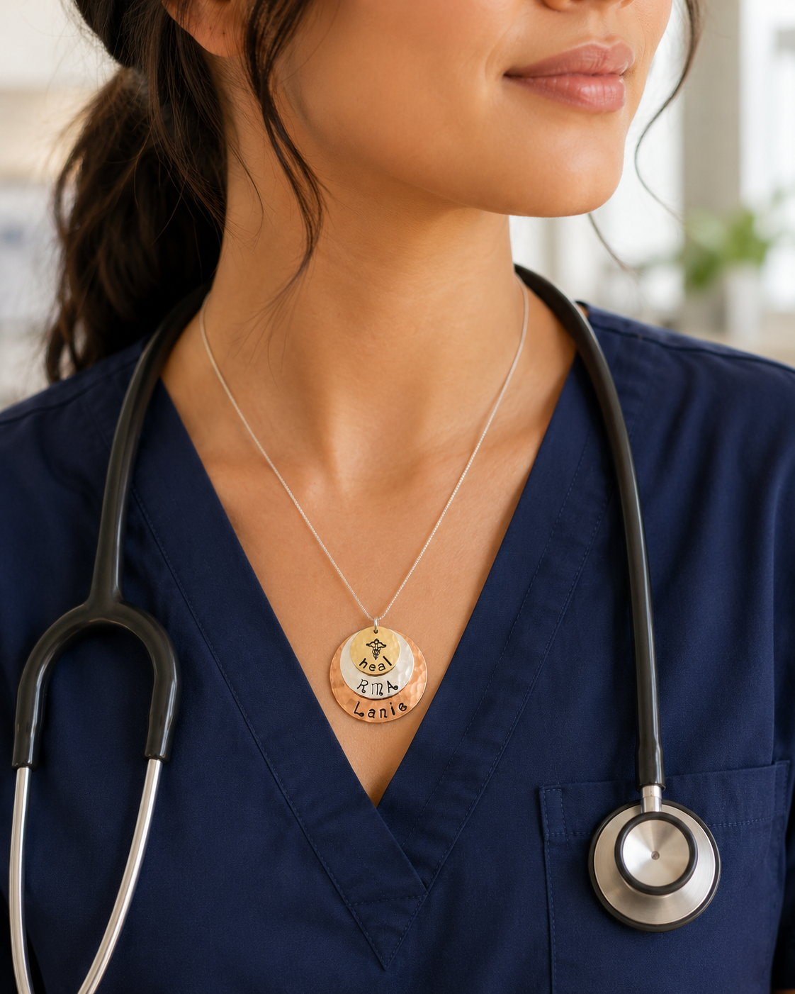 Nurse Necklace in Mixed Metals