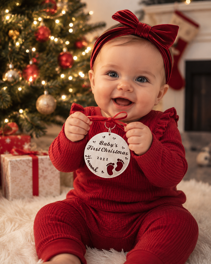 Personalized Baby's First Christmas Ornament
