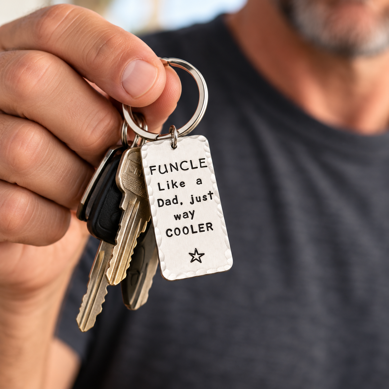 Funcle Uncle Keychain