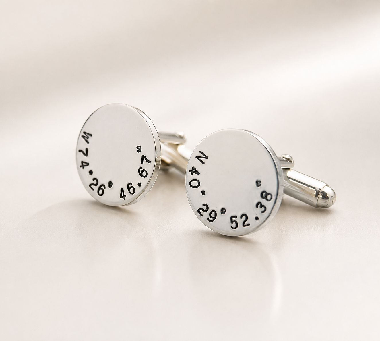 Personalized Latitude and Longitude CUFF LINKS