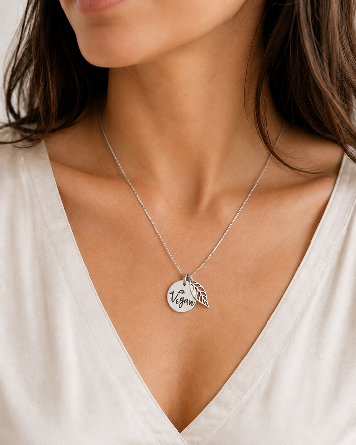 Vegan Leaf Necklace