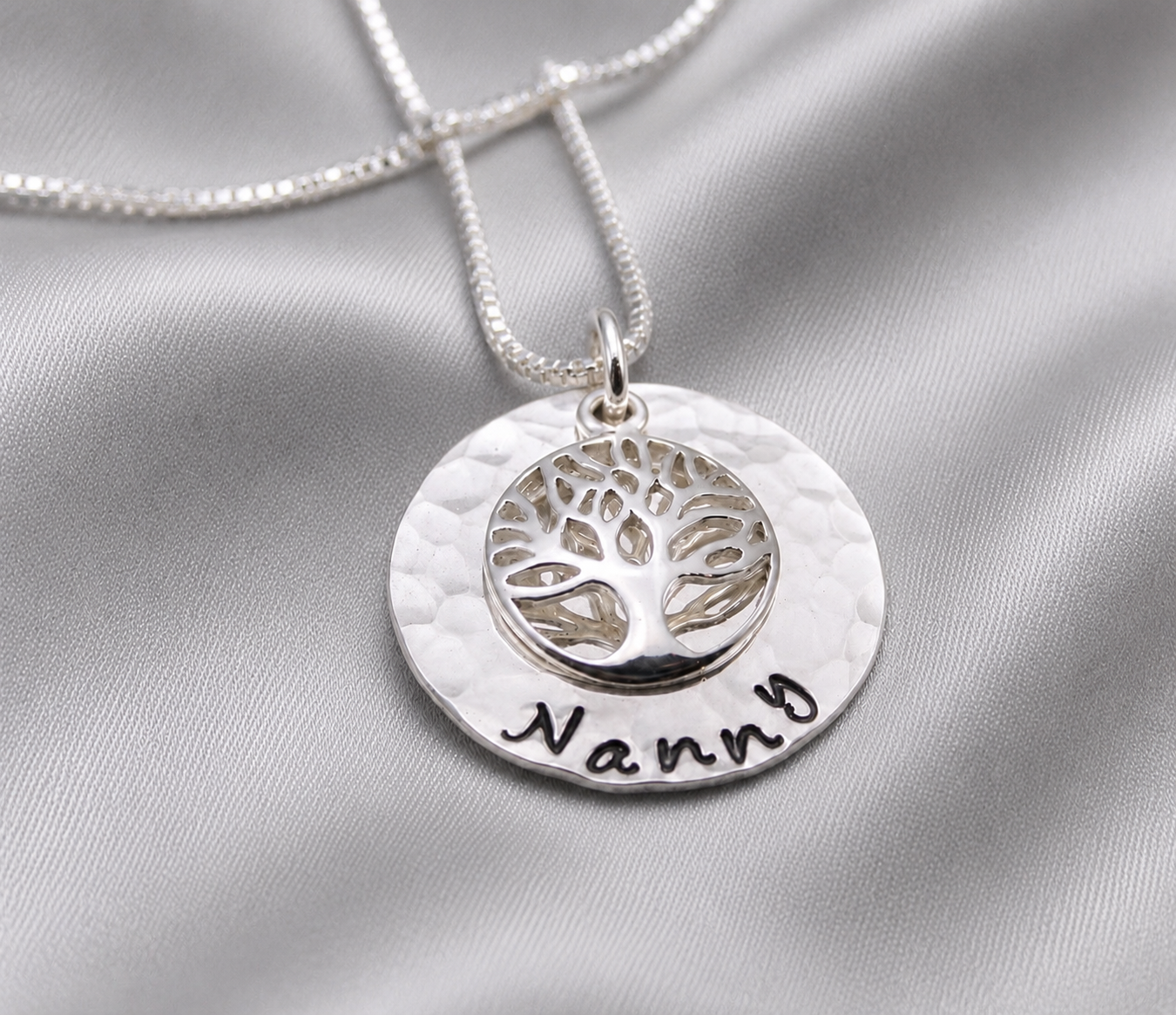 Grandmother Tree of Life Necklace with Birthstones
