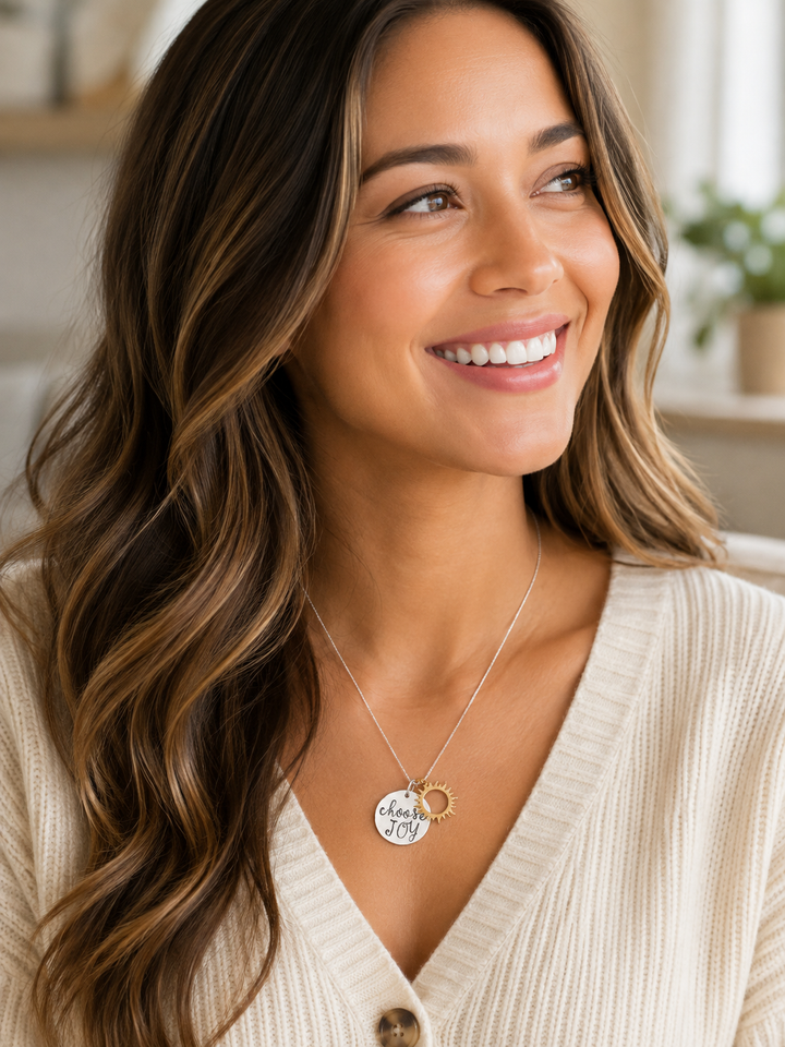 Choose JOY Necklace in Gold and Silver