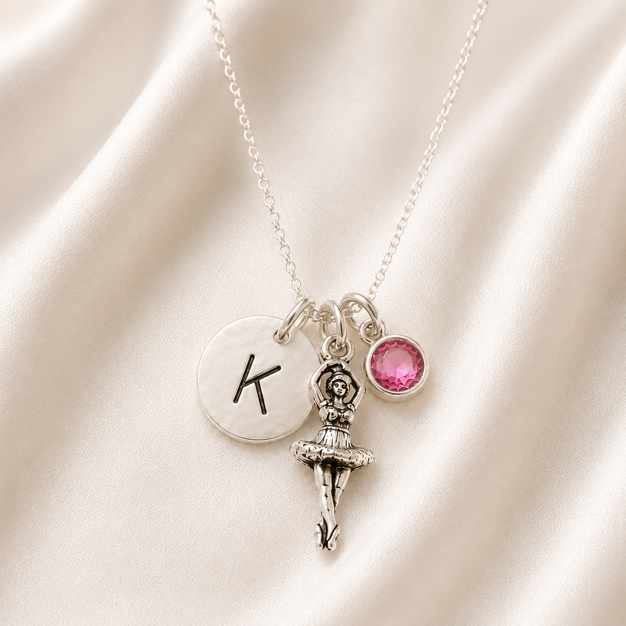 Dancer Charm Necklace - Irish, Ballet, Tap, Hula