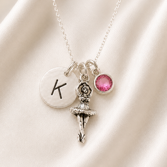 Dancer Charm Necklace - Irish, Ballet, Tap, Hula