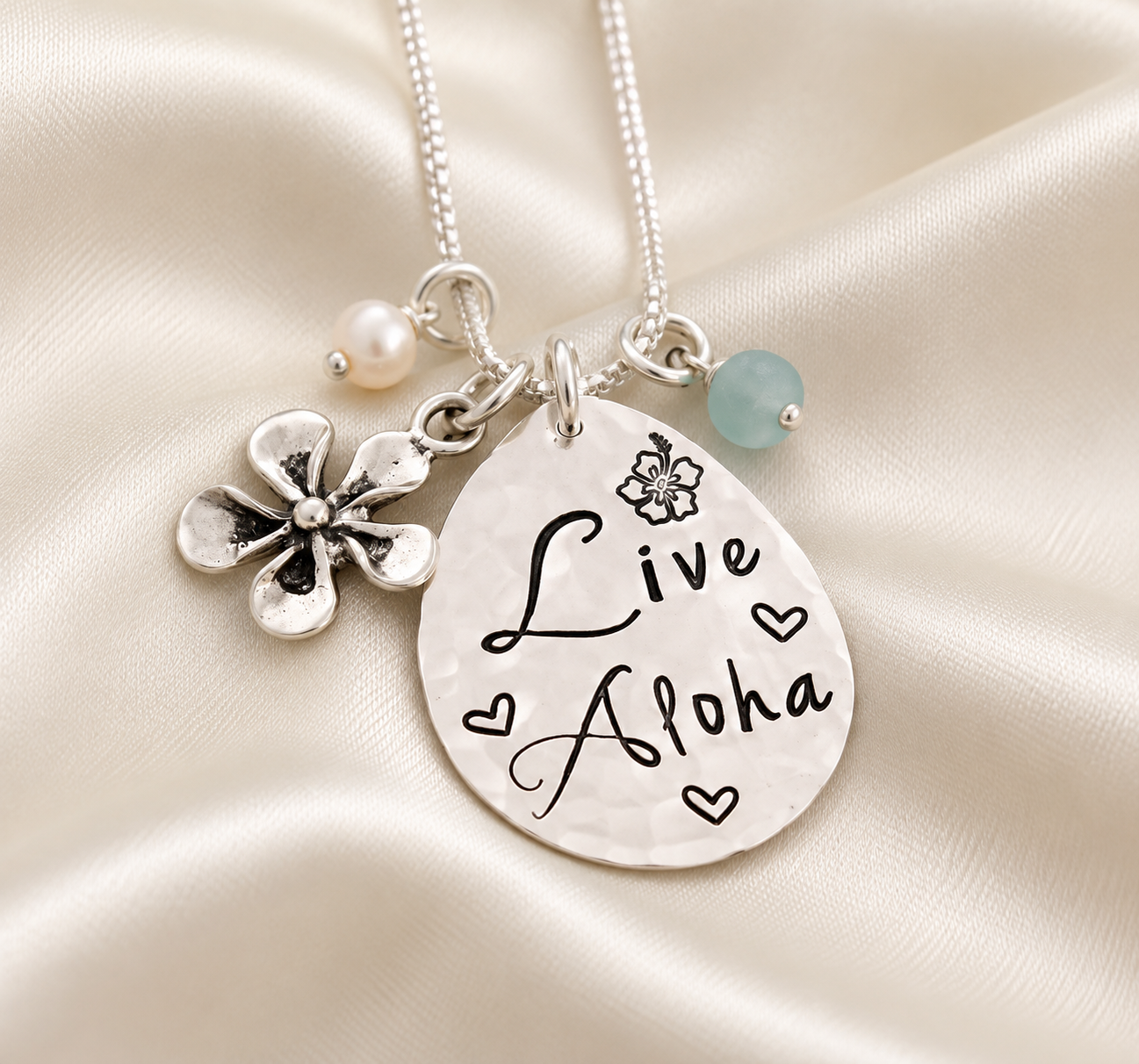 LIVE ALOHA Teardrop Necklace