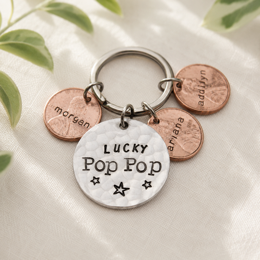 Personalized Lucky Penny Key Chain