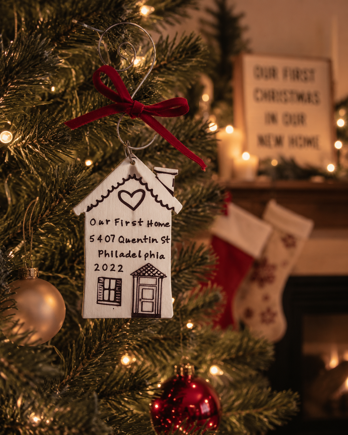 Our First Home Personalized Christmas Ornament