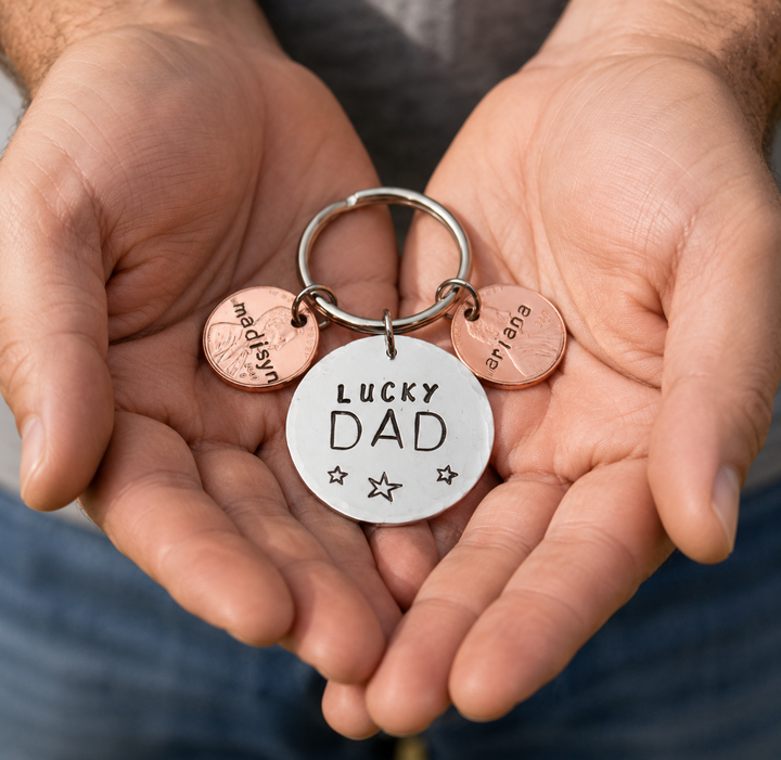 Personalized Lucky Penny Key Chain