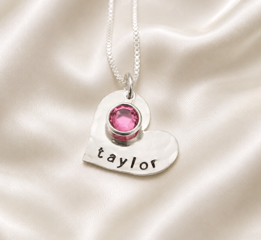Sweetheart Necklace with Birthstone