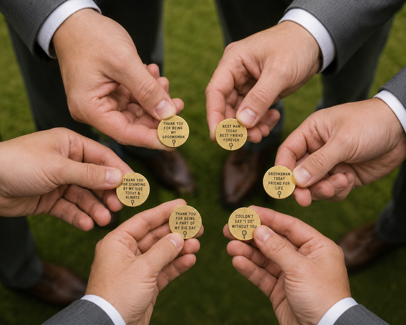 Personalized Groomsmen Golf Gift, Custom Golf Ball Marker, Best Man Gift, Groomsman Gift for Golfer, Wedding Party Gift
