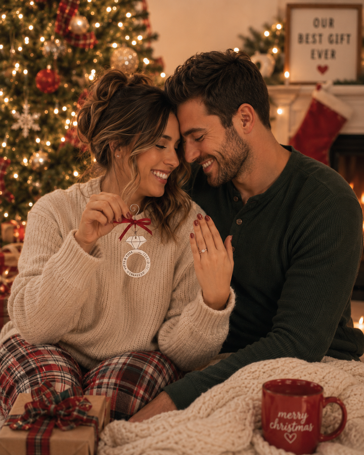 Personalized Engagement Ring Ornament