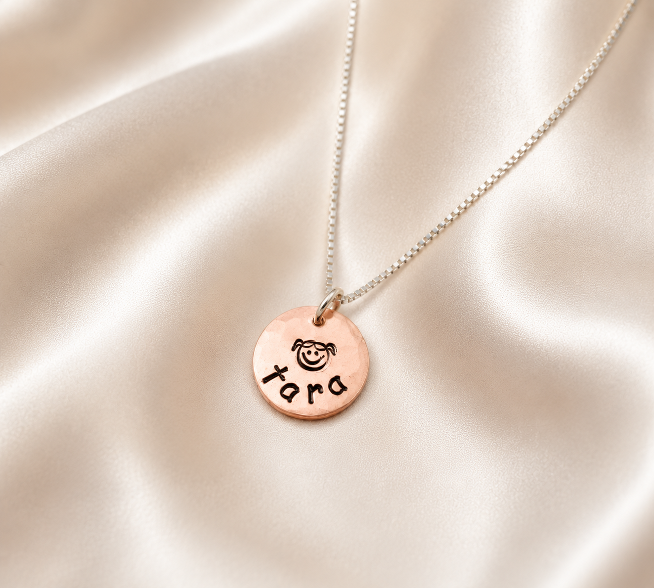 Personalized Charm in Copper or Brass