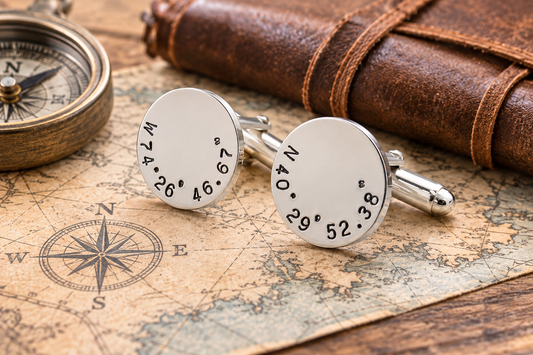 Personalized Latitude and Longitude CUFF LINKS