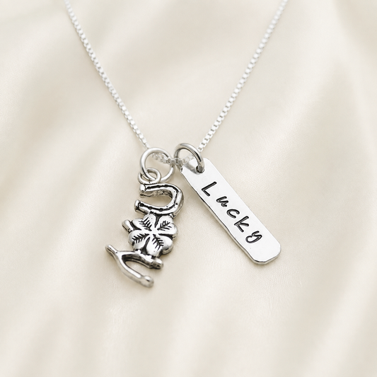 Lucky Charms Tag Necklace