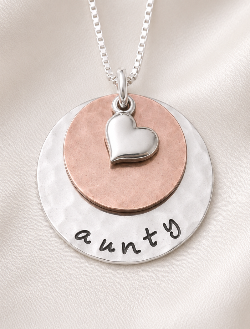 2 Two Layer Disc Necklace