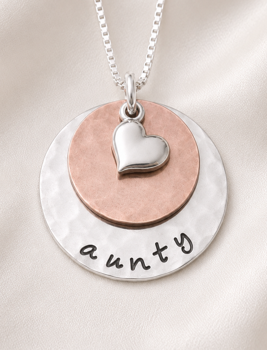 2 Two Layer Disc Necklace
