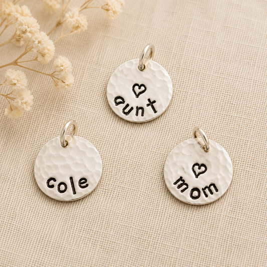 Personalized Charm in Sterling Silver