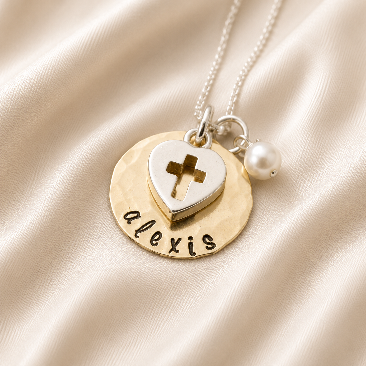 Gold Cross Confirmation Necklace
