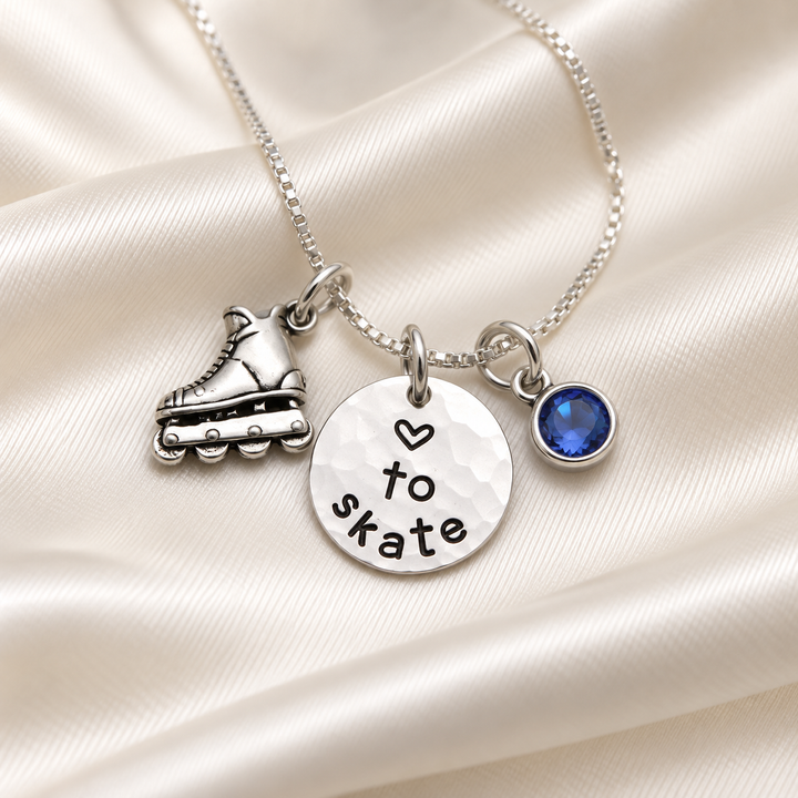 Inline Roller Skating Necklace