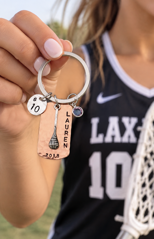 Lacrosse Team Keychain - Other Sports Available