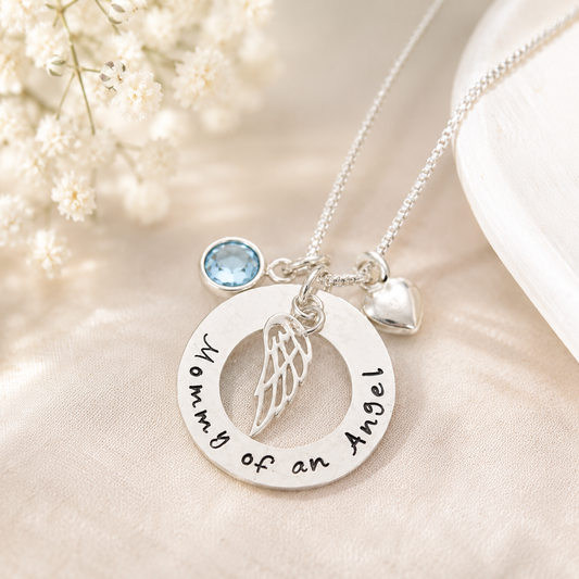 Pregnancy Loss Necklace, Angel Baby Memorial Necklace