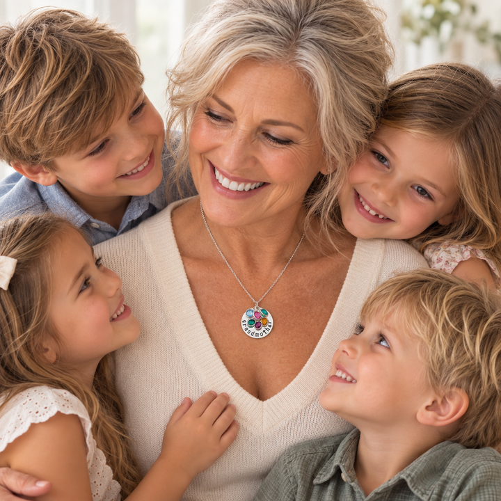 Grandmother Birthstone Necklace