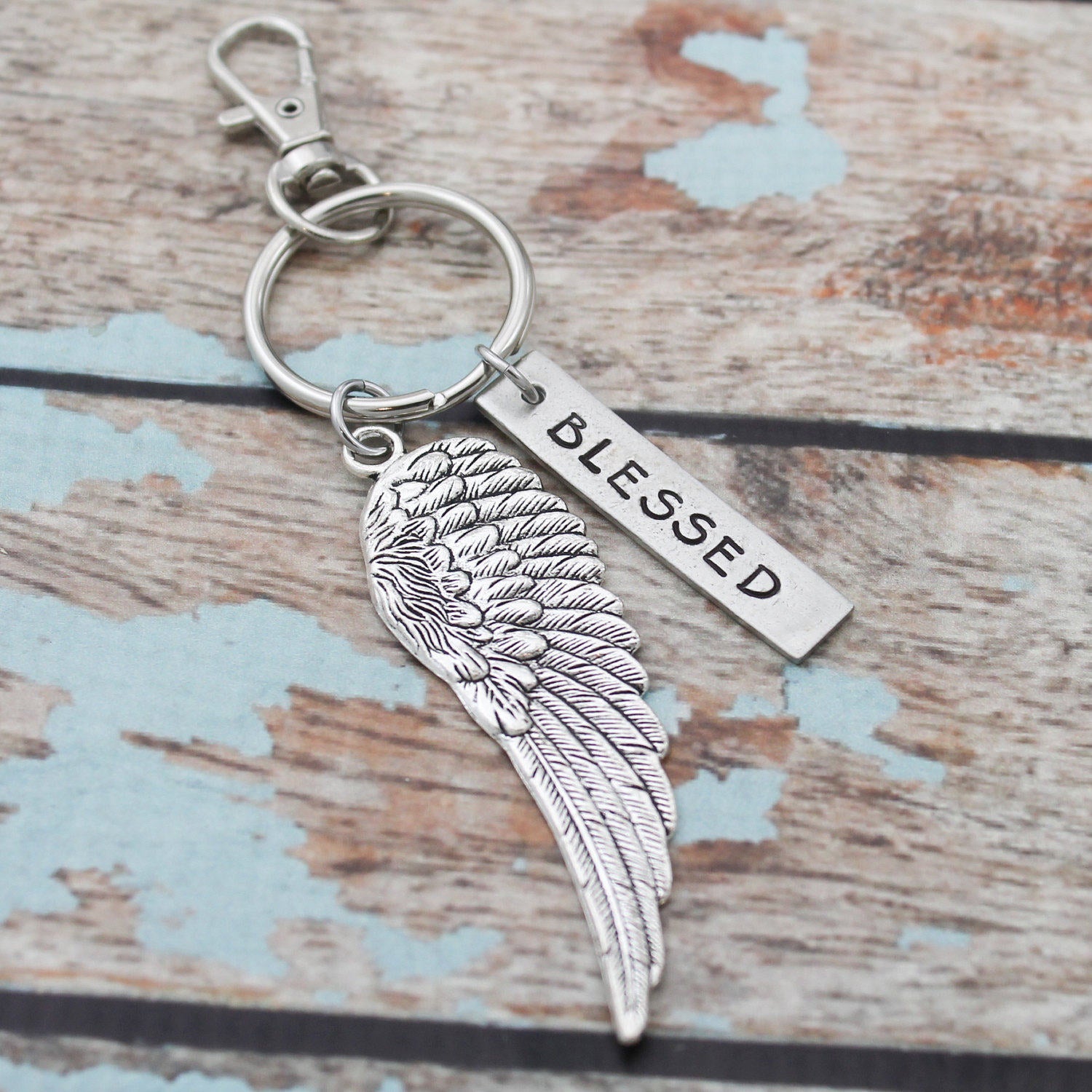 Blessed Angel Wing Keychain – Tracy Tayan Design