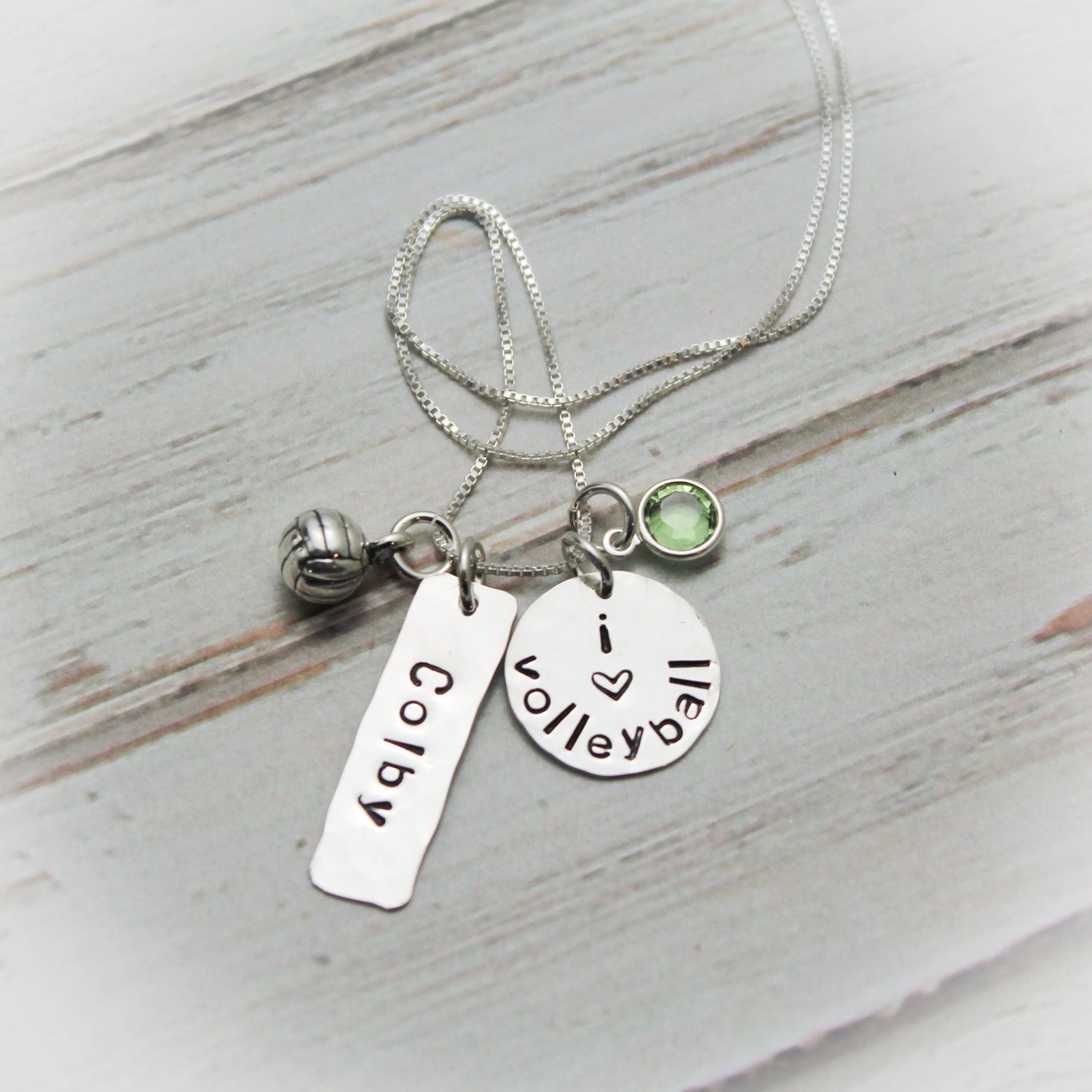 Personalized Volleyball Necklace Tracy Tayan Design