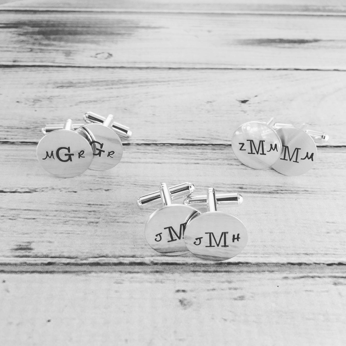 Personalized Men's Cuff Links, Coordinate Cuff Links, Latitude and Longitude Cuff Links, Sterling Silver, Gifts for Him, Hand Stamped