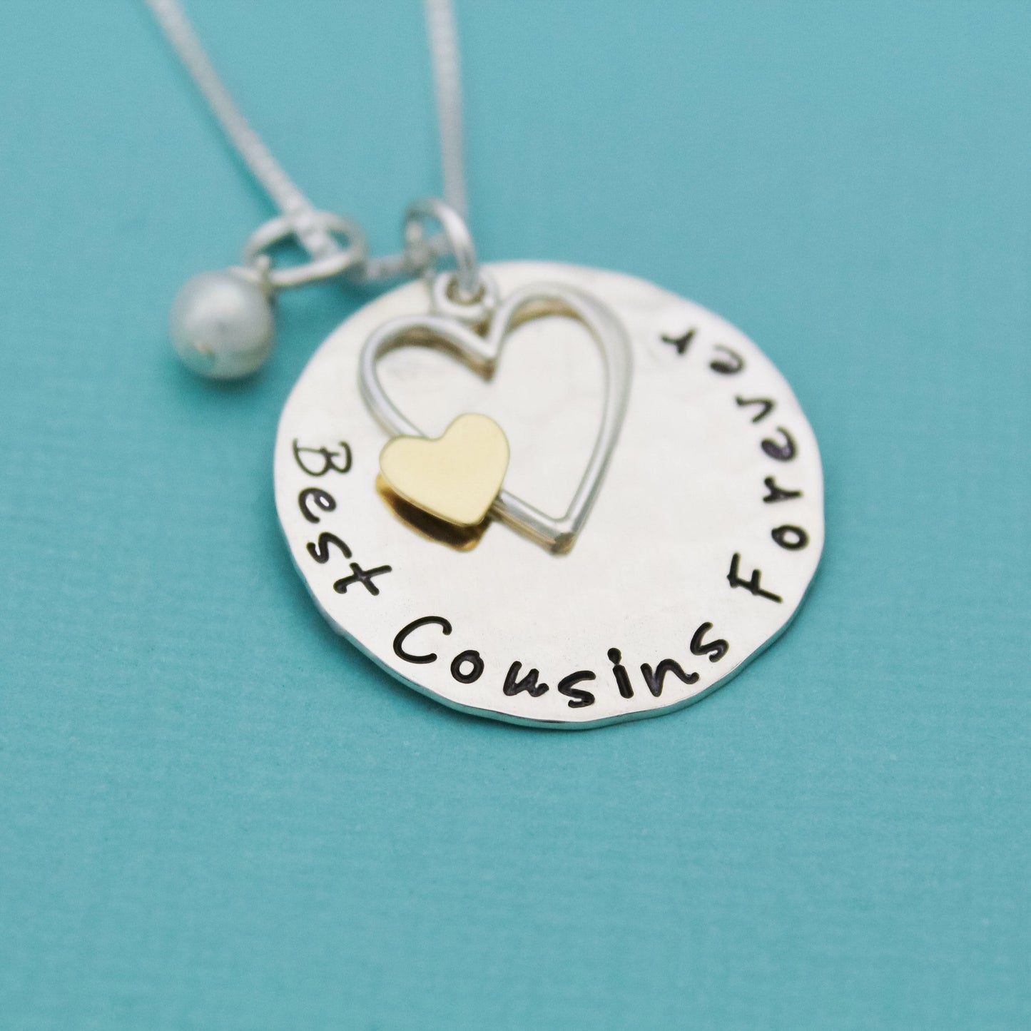 Best Cousins Forever Necklace, Cousins Gift, Cousins Necklace, Cousins Jewelry, Cousin Necklace, Hand Stamped Necklace, Cousin Necklace