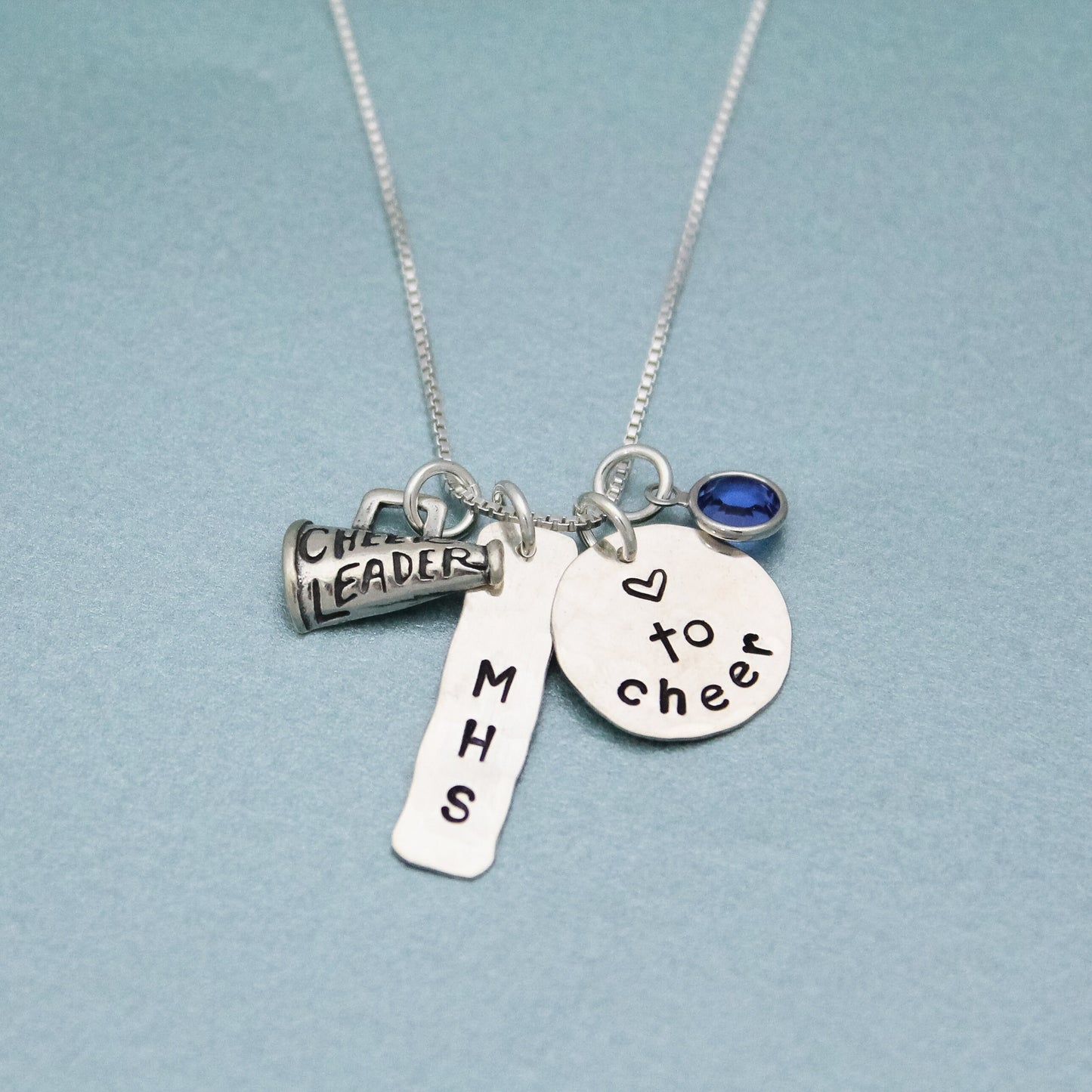 Personalized Cheerleading Necklace, Gifts for Cheerleaders, Cheer Mom Jewelry, Love to Cheer Necklace, Cheerleader Gift, Pepsquad Gift