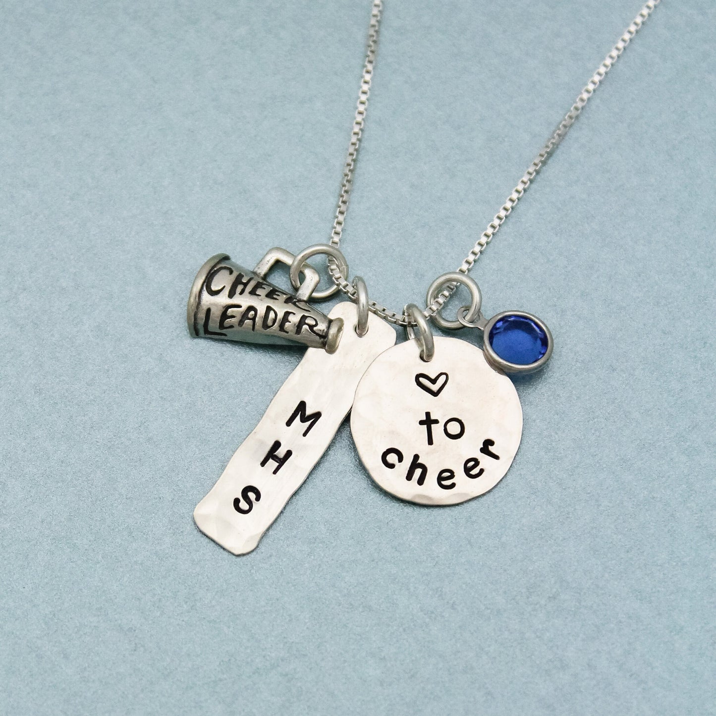 Personalized Cheerleading Necklace, Gifts for Cheerleaders, Cheer Mom Jewelry, Love to Cheer Necklace, Cheerleader Gift, Pepsquad Gift