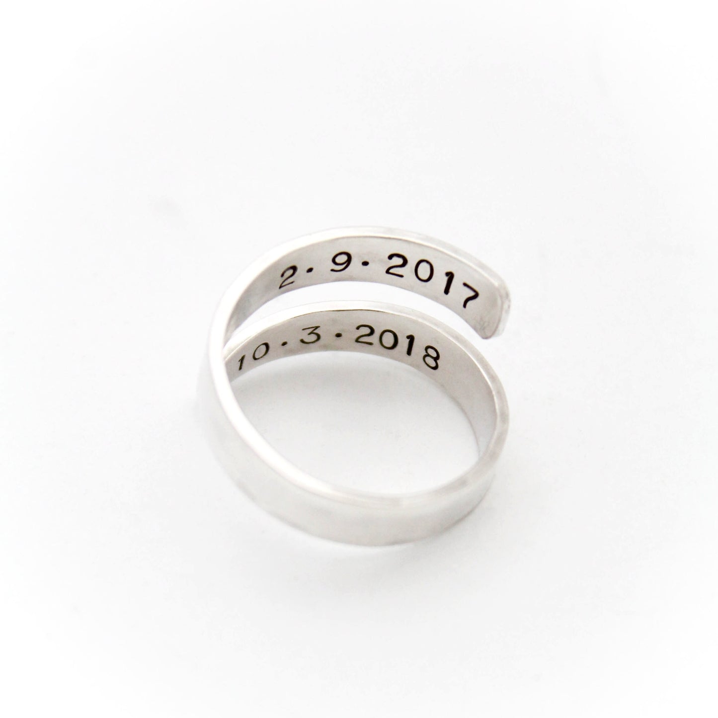 Personalized Wrap Ring, Silver Wrap Ring, Sterling Silver Wrap Ring, Personalized Ring, Gifts for Her, Customized Ring, Engraved Ring