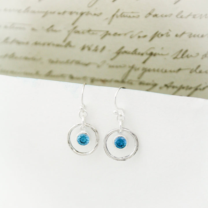 December Birthstone Earrings, Blue Topaz Jewelry, December Birthday Gift, December Birthstone Jewelry, December Silver Blue Topaz Earrings