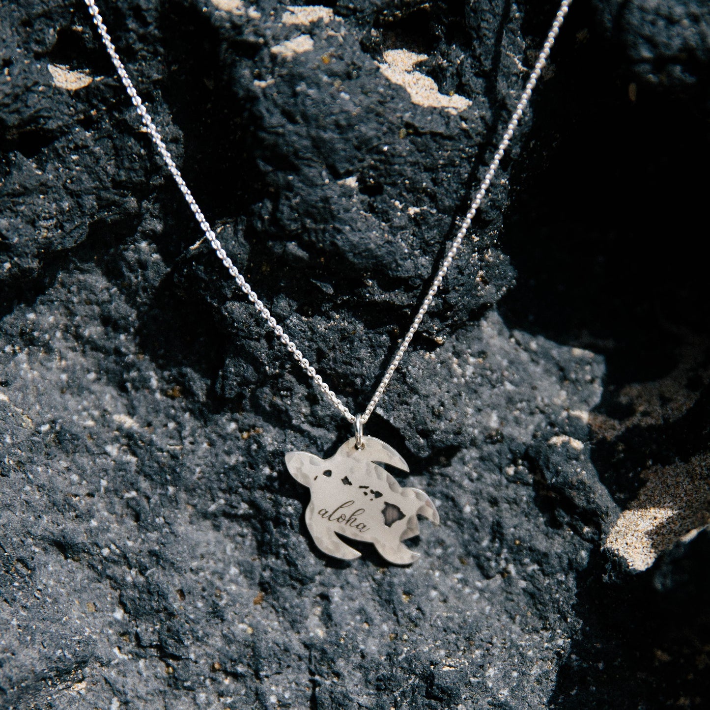 Hawaii Turtle Necklace, Hawaiian Islands Necklace, Hawaiian Aloha Jewelry, Hawaiian Sea Turtle Necklace, Honu Necklace, Aloha Jewelry