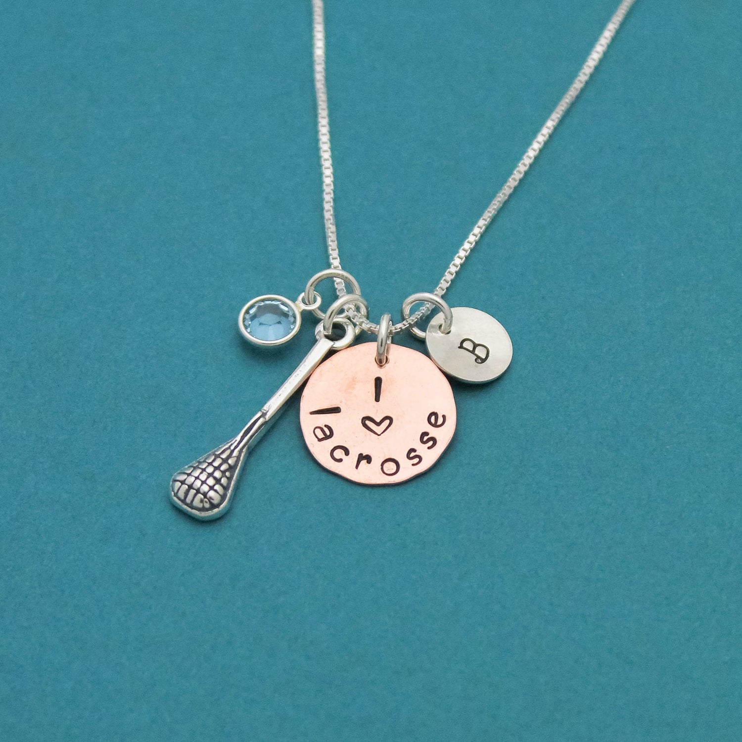 Lacrosse Necklace, Field Hockey Necklace, Running Necklace, Dance Necklace, Tennis Neckalce, Music Necklace Drama, Personalized Hand Stamped
