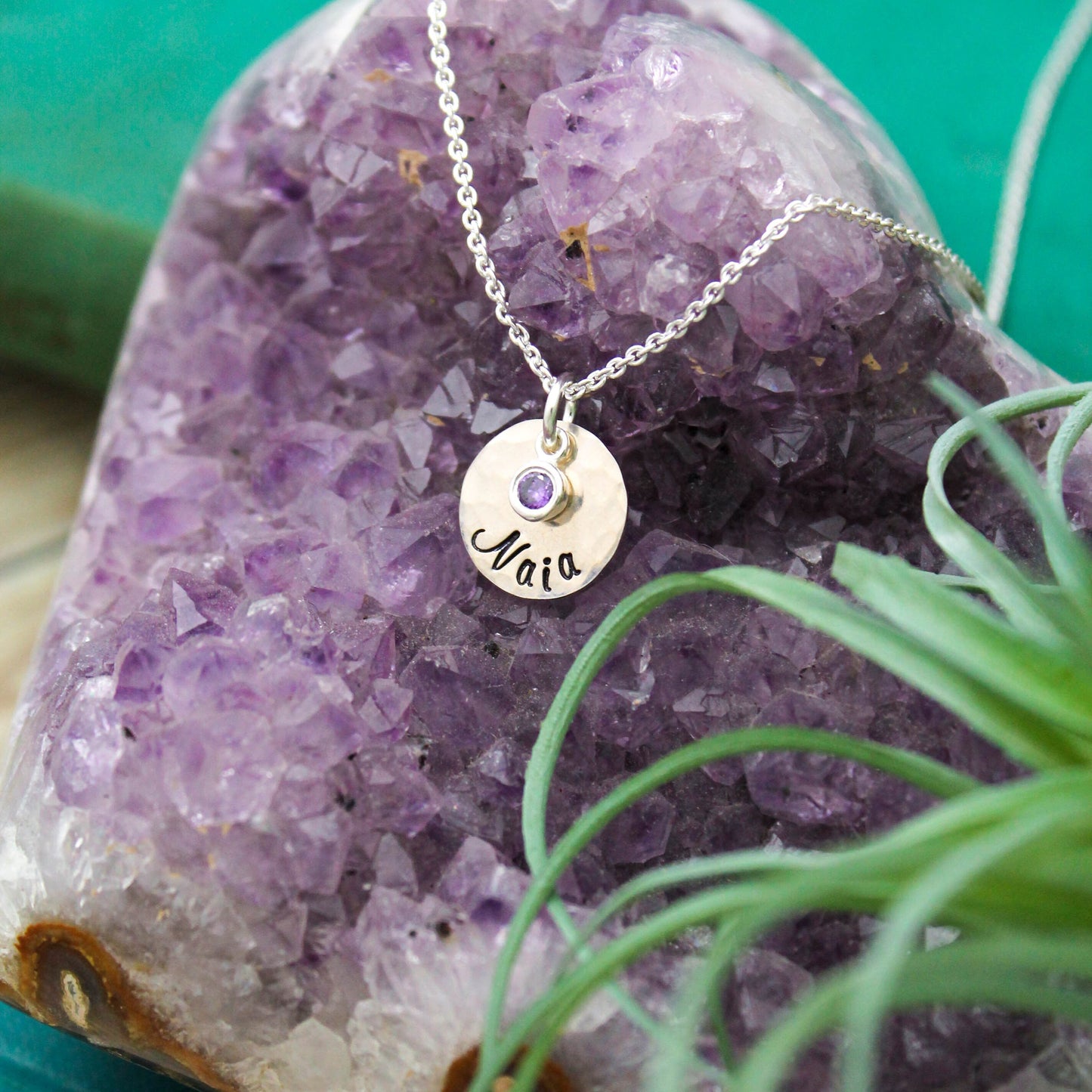 February Birthstone Necklace, Amethyst Jewelry, February Birthday Gift, February Birthstone Jewelry, February Necklace, Sterling Silver