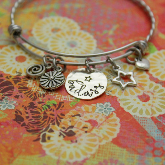 Badass Bracelet, Badass Chick Bangle, Motivational Jewelry Bracelet, Curse Word Jewelry Bracelet Gift, Hand Made Personalized Gift for Her