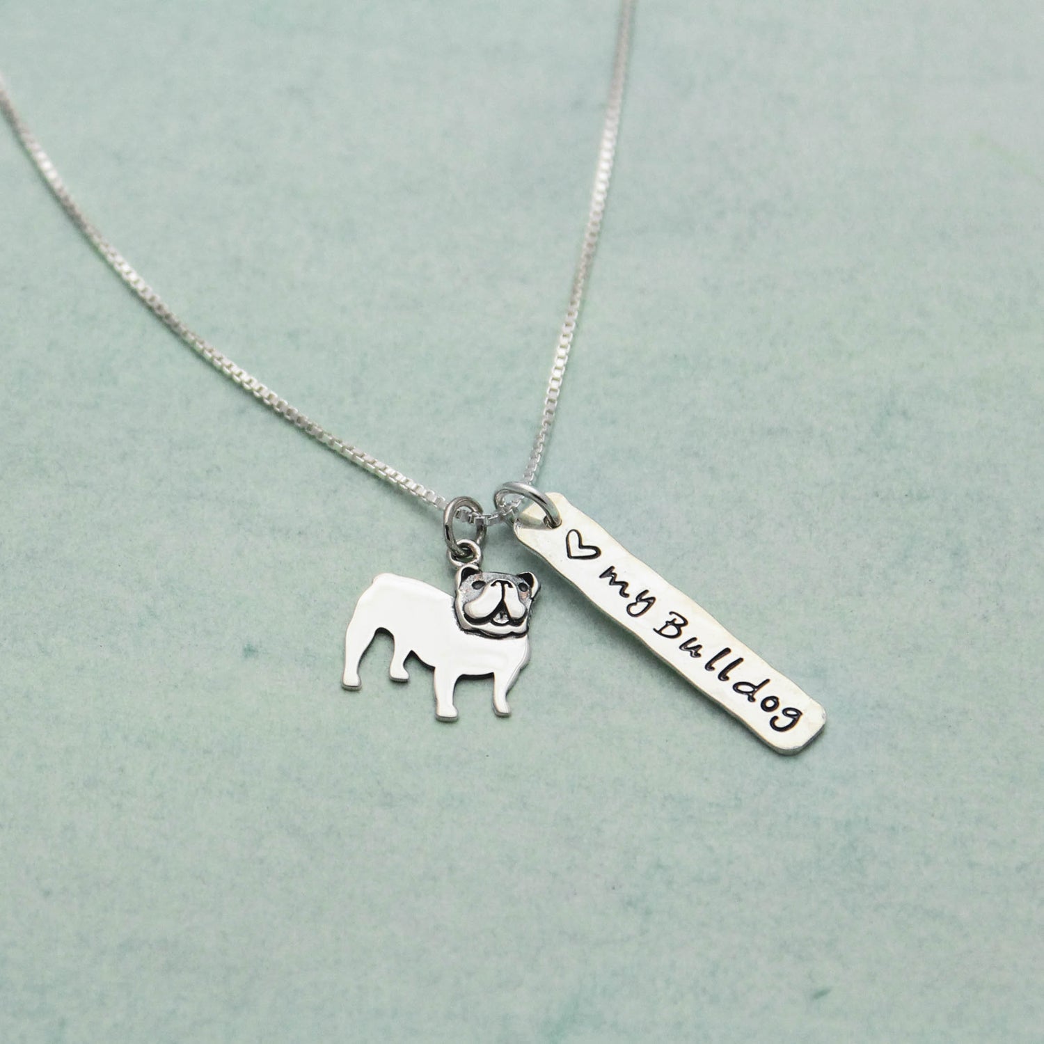 LOVE my Bulldog Necklace – Tracy Tayan Design - Main Image