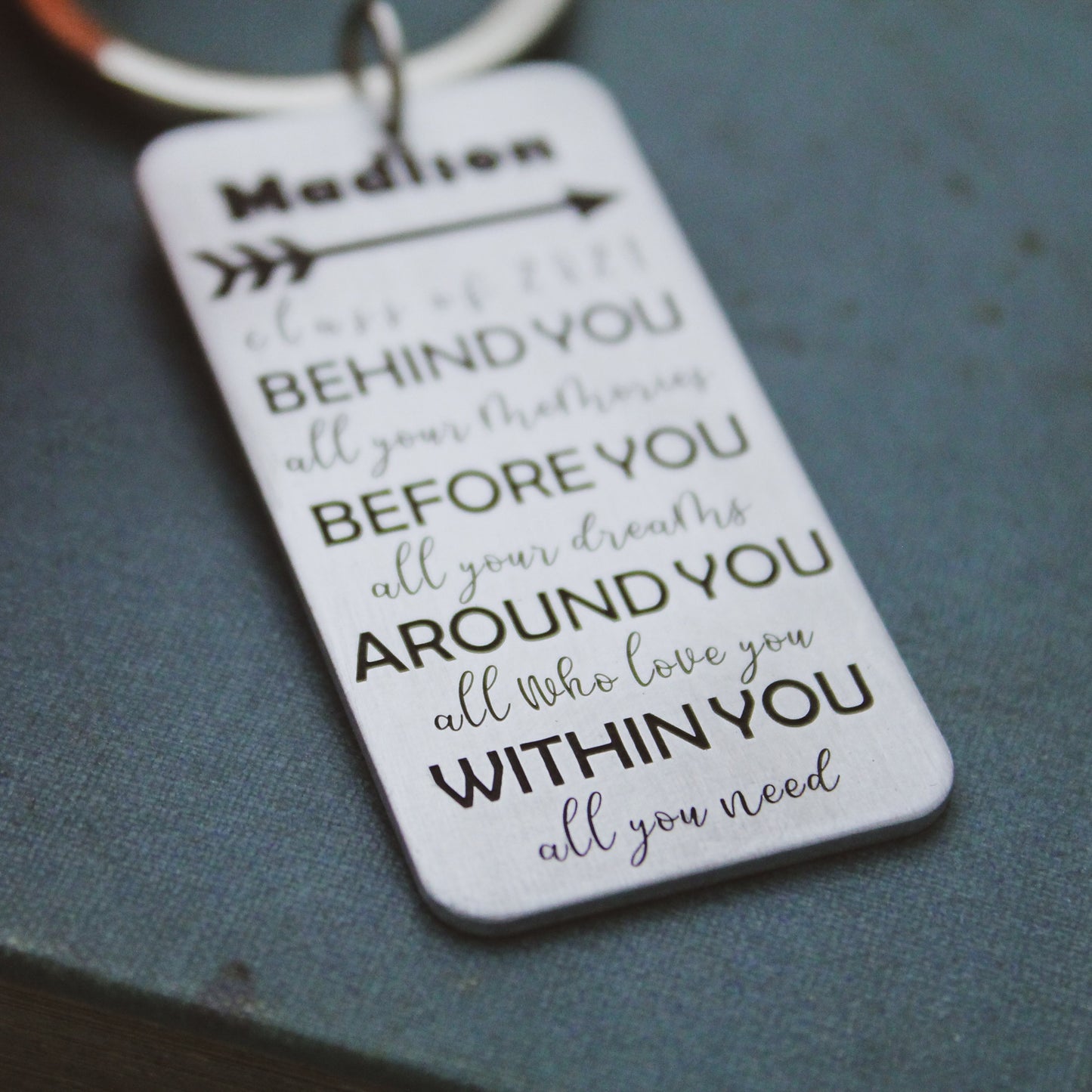 Graduation Keychain, Behind You all your memories, Before you all your dreams Keychain, Grad Keychain, Graduation Gifts, Grad Gift for Her