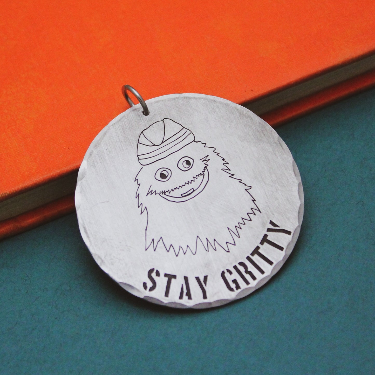 Philadelphia Gritty Christmas Ornament Personalized Aluminum, Merry Gritmas Gritty ornament, Flyers Gritty Cute Ornament, Philadelphia Love