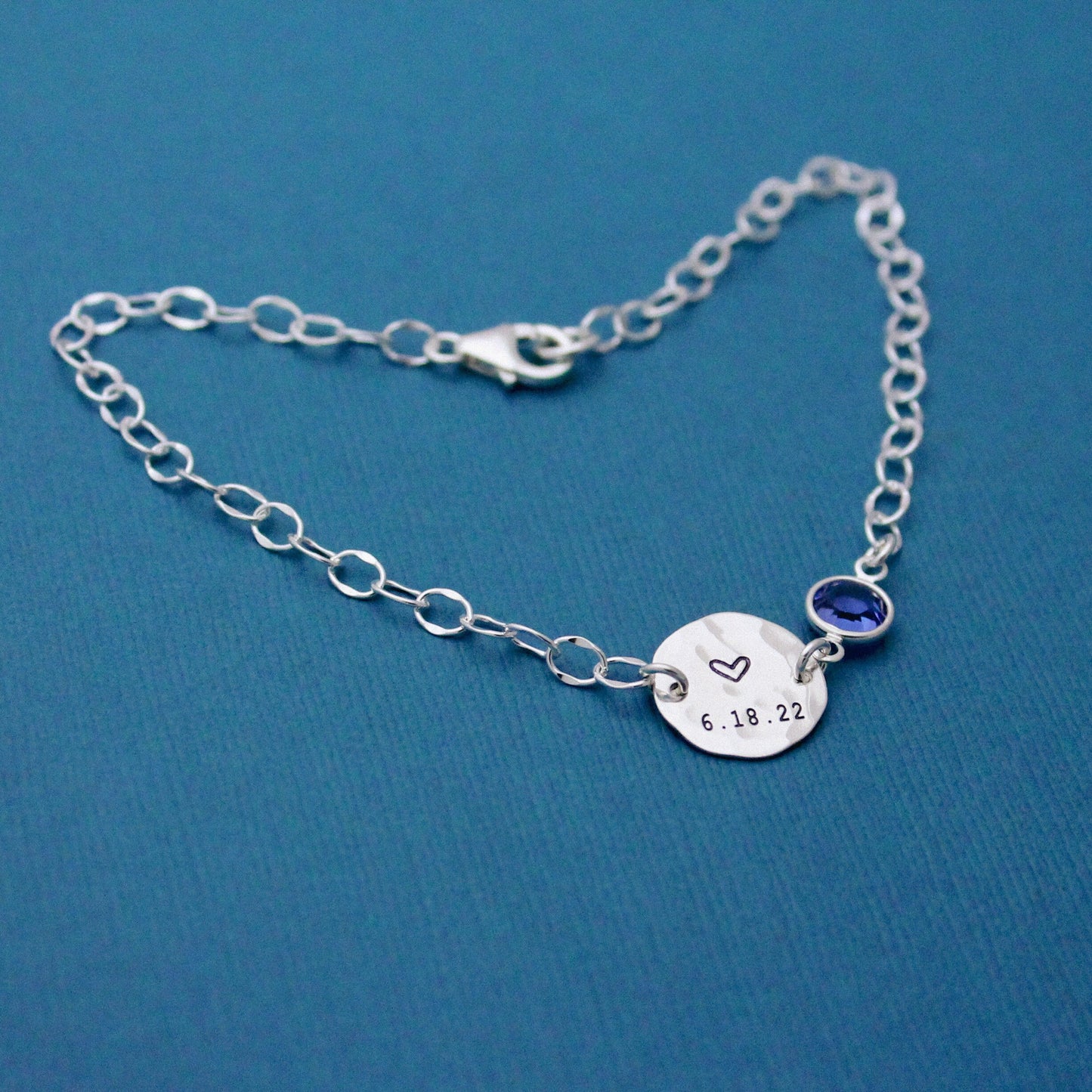 Personalized Anklet, Custom Anklet, New Mom Grandma Anklet, Mother's Day Gift, Gifts for Her, .925 Hand Stamped Personalized Jewelry