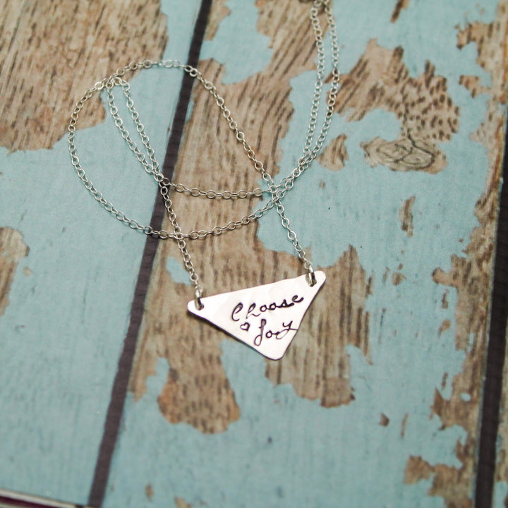 Choose Joy Necklace in Sterling Silver